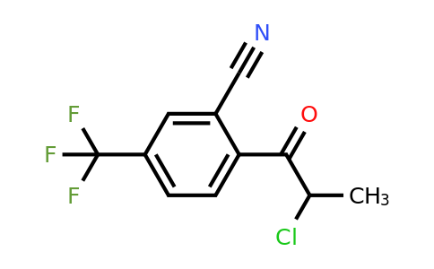 1805755-74-1 | 2-(2-Chloropropanoyl)-5-(trifluoromethyl)benzonitrile