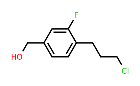 1805755-89-8 | 4-(3-Chloropropyl)-3-fluorobenzylalcohol