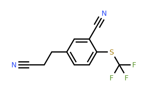 1805756-05-1 | 3-(3-Cyano-4-(trifluoromethylthio)phenyl)propanenitrile