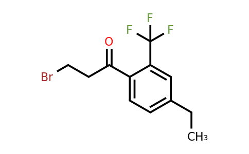 1805756-83-5 | 3-Bromo-1-(4-ethyl-2-(trifluoromethyl)phenyl)propan-1-one