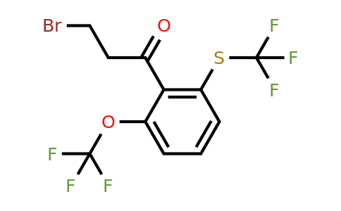 1805758-11-5 | 3-Bromo-1-(2-(trifluoromethoxy)-6-(trifluoromethylthio)phenyl)propan-1-one