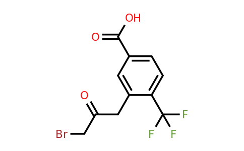 1805758-24-0 | 3-(3-Bromo-2-oxopropyl)-4-(trifluoromethyl)benzoic acid