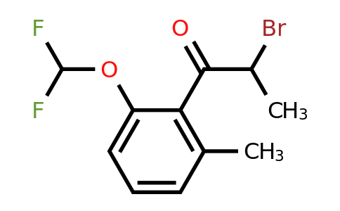 1805758-54-6 | 2-Bromo-1-(2-(difluoromethoxy)-6-methylphenyl)propan-1-one