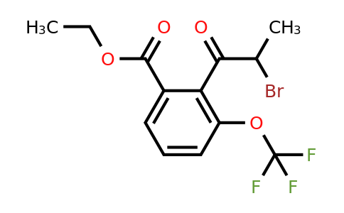 1805758-55-7 | Ethyl 2-(2-bromopropanoyl)-3-(trifluoromethoxy)benzoate