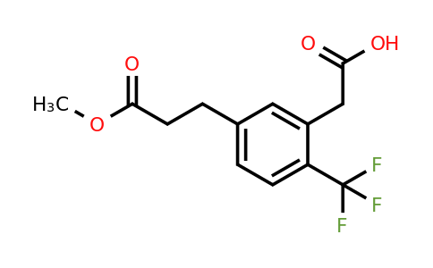 1805758-64-8 | 5-(3-Methoxy-3-oxopropyl)-2-(trifluoromethyl)phenylacetic acid