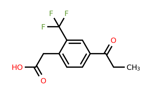 1805758-82-0 | 4-Propionyl-2-(trifluoromethyl)phenylacetic acid