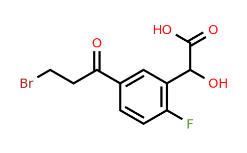 1805758-85-3 | 5-(3-Bromopropanoyl)-2-fluoromandelic acid