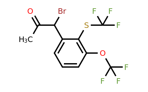 1805759-03-8 | 1-Bromo-1-(3-(trifluoromethoxy)-2-(trifluoromethylthio)phenyl)propan-2-one