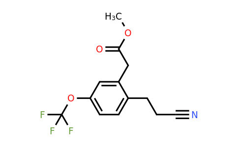 1805759-05-0 | Methyl 2-(2-cyanoethyl)-5-(trifluoromethoxy)phenylacetate