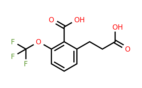 1805759-08-3 | 2-(2-Carboxyethyl)-6-(trifluoromethoxy)benzoic acid