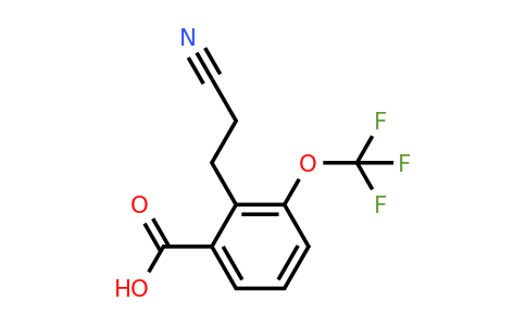1805759-16-3 | 2-(2-Cyanoethyl)-3-(trifluoromethoxy)benzoic acid