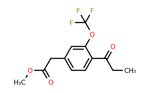 1805759-22-1 | Methyl 4-propionyl-3-(trifluoromethoxy)phenylacetate