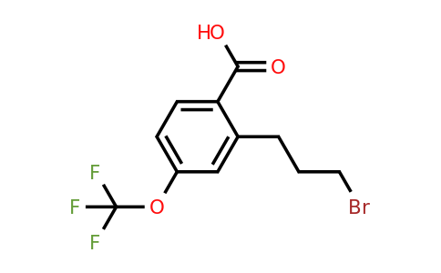 1805759-27-6 | 2-(3-Bromopropyl)-4-(trifluoromethoxy)benzoic acid