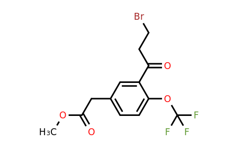 1805759-28-7 | Methyl 3-(3-bromopropanoyl)-4-(trifluoromethoxy)phenylacetate