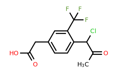 1805759-45-8 | 4-(1-Chloro-2-oxopropyl)-3-(trifluoromethyl)phenylacetic acid