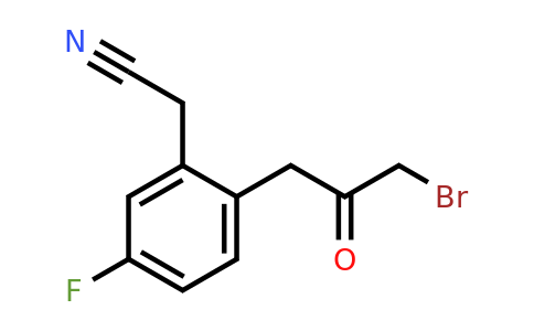 1805759-54-9 | 2-(3-Bromo-2-oxopropyl)-5-fluorophenylacetonitrile