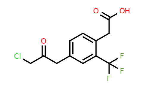 1805759-56-1 | 4-(3-Chloro-2-oxopropyl)-2-(trifluoromethyl)phenylacetic acid