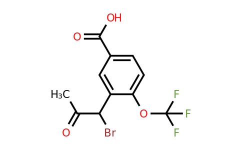 1805759-60-7 | 3-(1-Bromo-2-oxopropyl)-4-(trifluoromethoxy)benzoic acid