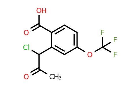 1805759-70-9 | 2-(1-Chloro-2-oxopropyl)-4-(trifluoromethoxy)benzoic acid