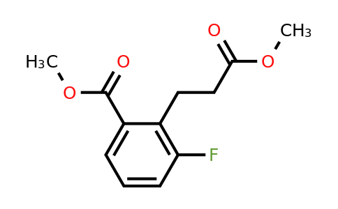 1805759-72-1 | Methyl 3-fluoro-2-(3-methoxy-3-oxopropyl)benzoate