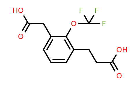 1805759-86-7 | 3-(2-Carboxyethyl)-2-(trifluoromethoxy)phenylacetic acid