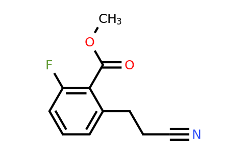 1805759-88-9 | Methyl 2-(2-cyanoethyl)-6-fluorobenzoate