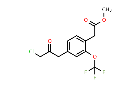 1805759-98-1 | Methyl 4-(3-chloro-2-oxopropyl)-2-(trifluoromethoxy)phenylacetate