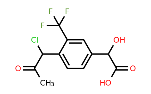 1805760-29-5 | 4-(1-Chloro-2-oxopropyl)-3-(trifluoromethyl)mandelic acid