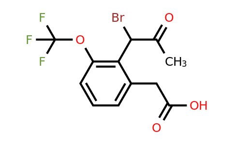 1805760-32-0 | 2-(1-Bromo-2-oxopropyl)-3-(trifluoromethoxy)phenylacetic acid