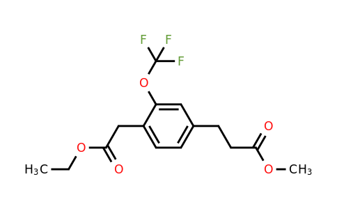 1805760-34-2 | Ethyl 4-(3-methoxy-3-oxopropyl)-2-(trifluoromethoxy)phenylacetate