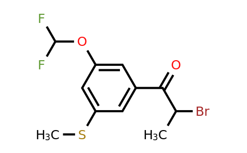1805760-48-8 | 2-Bromo-1-(3-(difluoromethoxy)-5-(methylthio)phenyl)propan-1-one