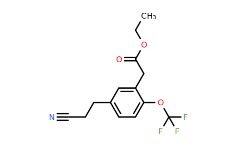 1805760-49-9 | Ethyl 5-(2-cyanoethyl)-2-(trifluoromethoxy)phenylacetate