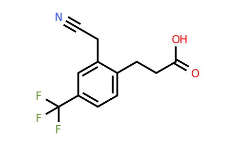 1805760-51-3 | 2-(2-Carboxyethyl)-5-(trifluoromethyl)phenylacetonitrile