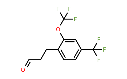 1805760-56-8 | 3-(2-(Trifluoromethoxy)-4-(trifluoromethyl)phenyl)propanal