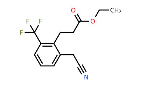 1805760-60-4 | Ethyl 3-(2-(cyanomethyl)-6-(trifluoromethyl)phenyl)propanoate