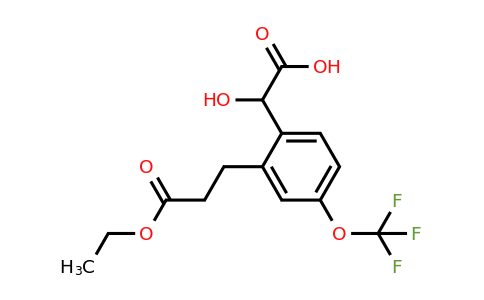 1805760-67-1 | 2-(3-Ethoxy-3-oxopropyl)-4-(trifluoromethoxy)mandelic acid