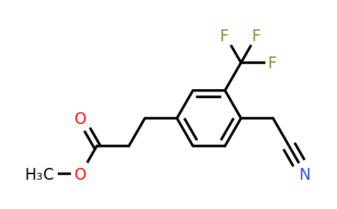 1805760-68-2 | Methyl 3-(4-(cyanomethyl)-3-(trifluoromethyl)phenyl)propanoate