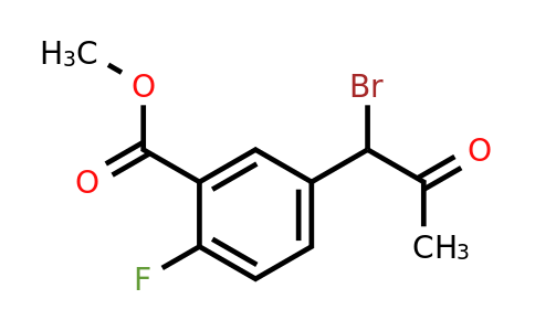 1805760-71-7 | Methyl 5-(1-bromo-2-oxopropyl)-2-fluorobenzoate