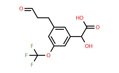 1805760-89-7 | 3-(3-Oxopropyl)-5-(trifluoromethoxy)mandelic acid