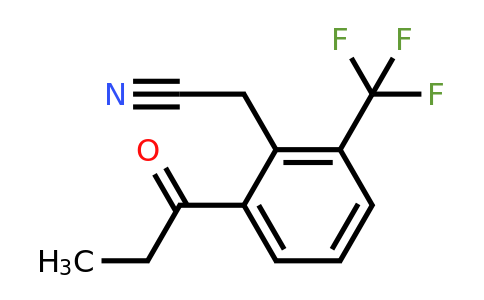 1805761-00-5 | 2-Propionyl-6-(trifluoromethyl)phenylacetonitrile