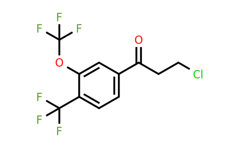 1805761-02-7 | 3-Chloro-1-(3-(trifluoromethoxy)-4-(trifluoromethyl)phenyl)propan-1-one