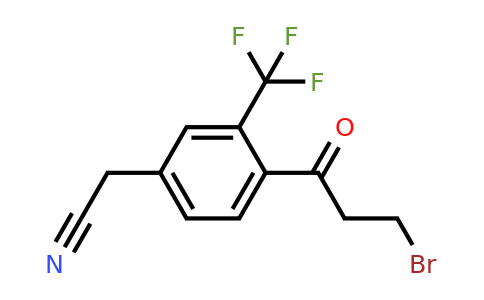 1805761-19-6 | 4-(3-Bromopropanoyl)-3-(trifluoromethyl)phenylacetonitrile