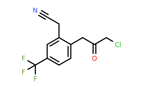 1805761-43-6 | 2-(3-Chloro-2-oxopropyl)-5-(trifluoromethyl)phenylacetonitrile