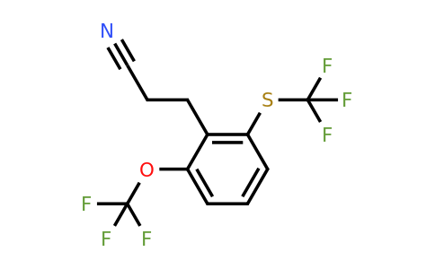 1805761-45-8 | 3-(2-(Trifluoromethoxy)-6-(trifluoromethylthio)phenyl)propanenitrile