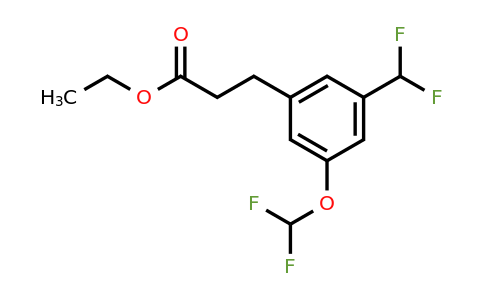 1805761-46-9 | Ethyl 3-(3-(difluoromethoxy)-5-(difluoromethyl)phenyl)propanoate