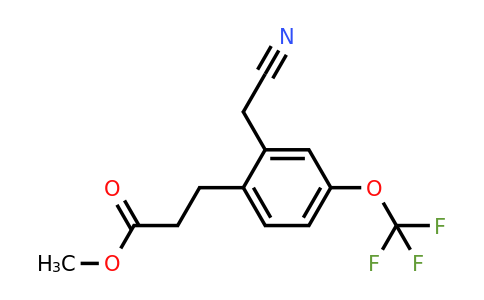 1805761-50-5 | Methyl 3-(2-(cyanomethyl)-4-(trifluoromethoxy)phenyl)propanoate