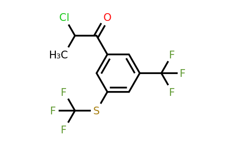 1805761-72-1 | 2-Chloro-1-(3-(trifluoromethyl)-5-(trifluoromethylthio)phenyl)propan-1-one