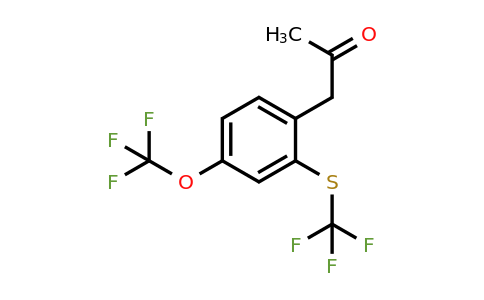 1805761-99-2 | 1-(4-(Trifluoromethoxy)-2-(trifluoromethylthio)phenyl)propan-2-one