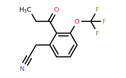 1805762-00-8 | 2-Propionyl-3-(trifluoromethoxy)phenylacetonitrile