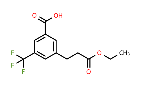 1805762-10-0 | 3-(3-Ethoxy-3-oxopropyl)-5-(trifluoromethyl)benzoic acid